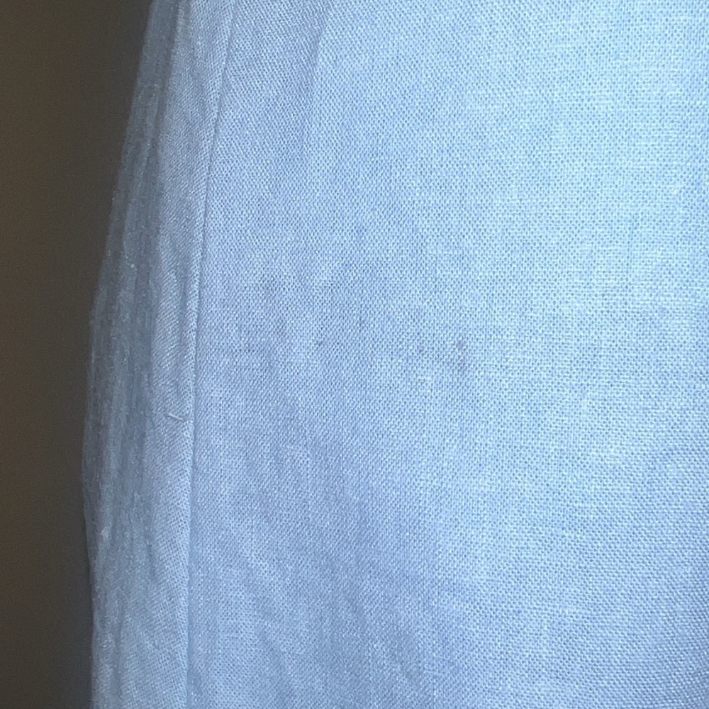 Sleeveless Light Blue Maxi Dress with V-Neck flawed - Picture 10 of 10
